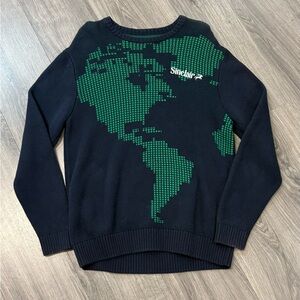 Black and Green Men's Sinclair map Sweater